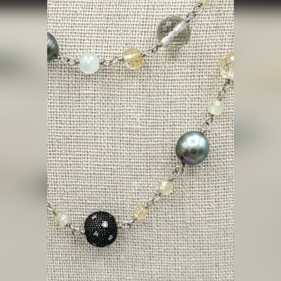 David Yurman Elements Station Necklace With Diamonds - Picture 2 of 2